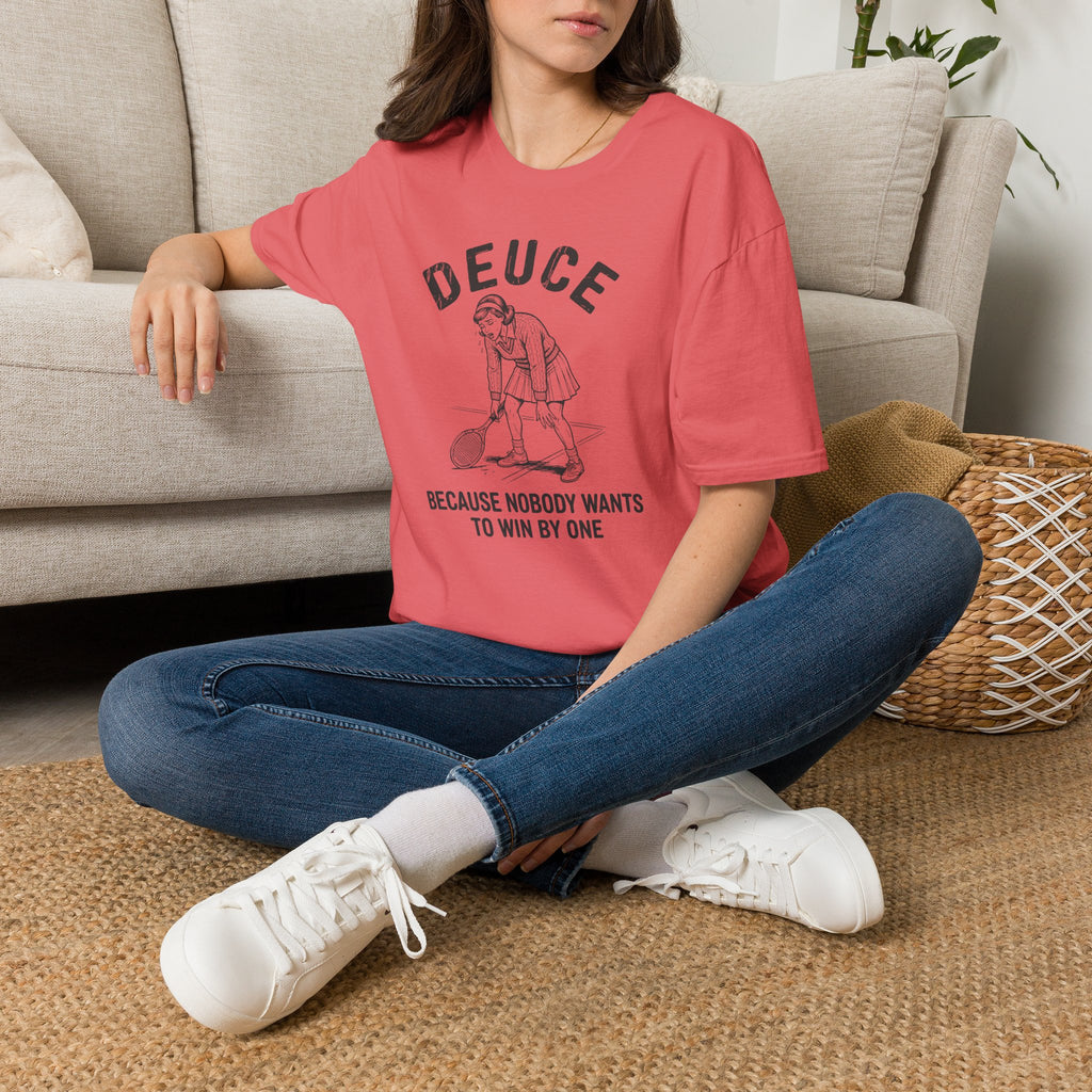 Deuce Tired Woman Tennis T-Shirt