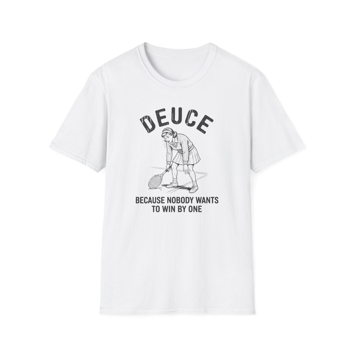 Deuce Tired Woman Tennis T-Shirt