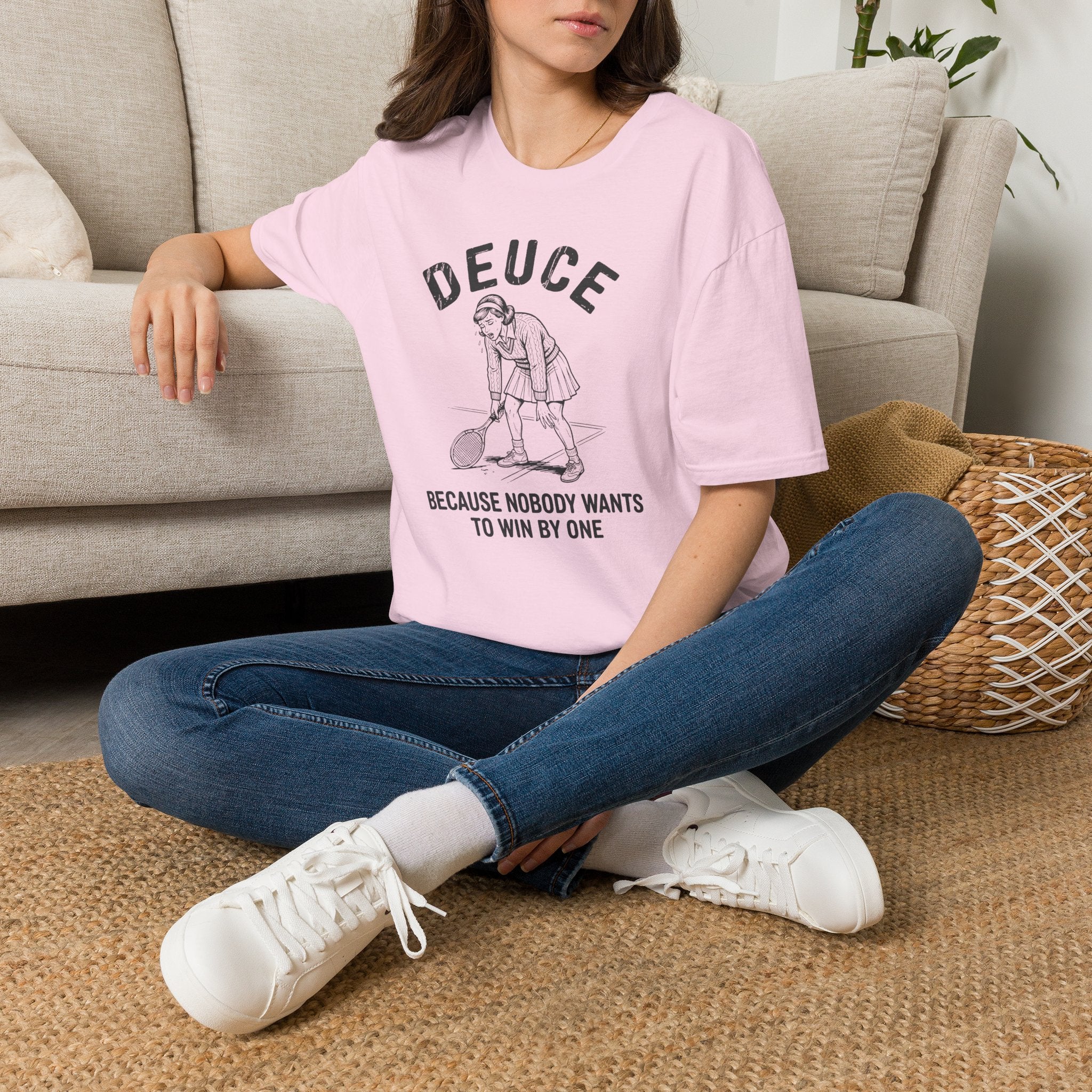 Deuce Tired Woman Tennis T-Shirt