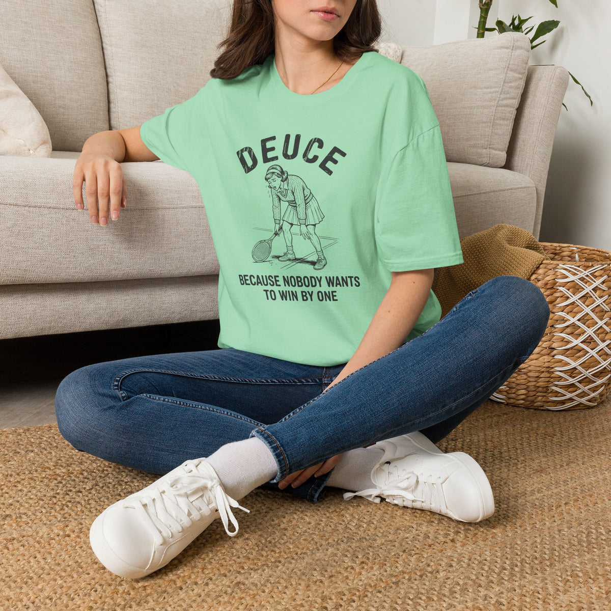 Deuce Tired Woman Tennis T-Shirt