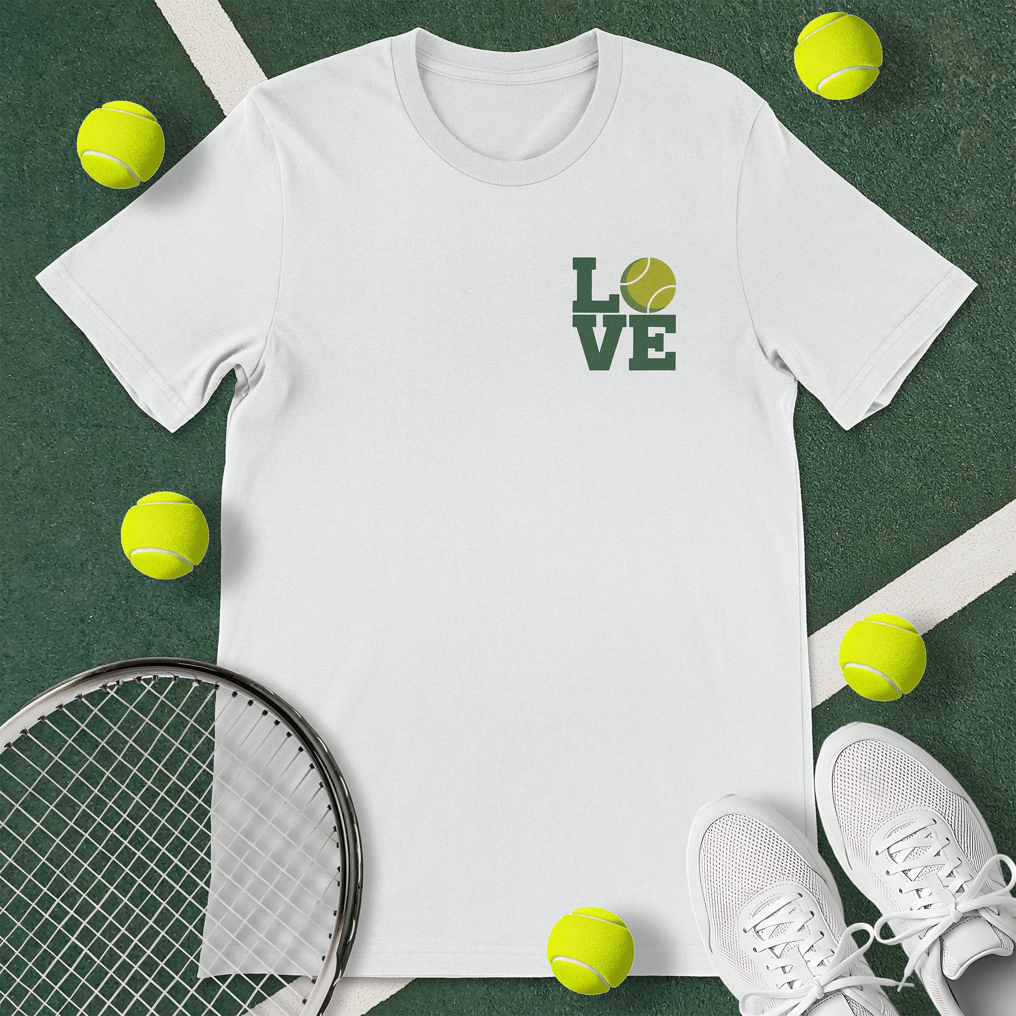 Love Block Letter Tennis T-Shirt