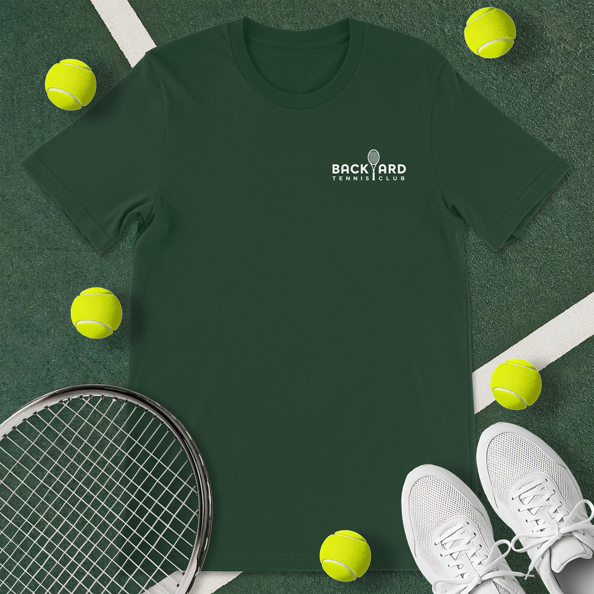 Backyard Tennis Club Chest Logo T-Shirt