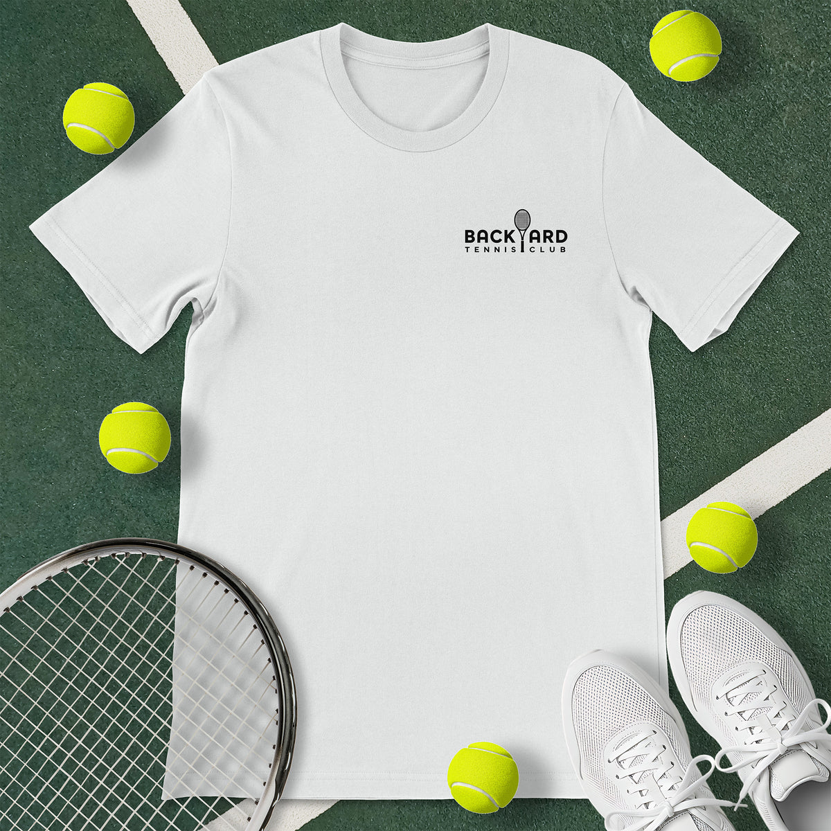 Backyard Tennis Club Chest Logo T-Shirt