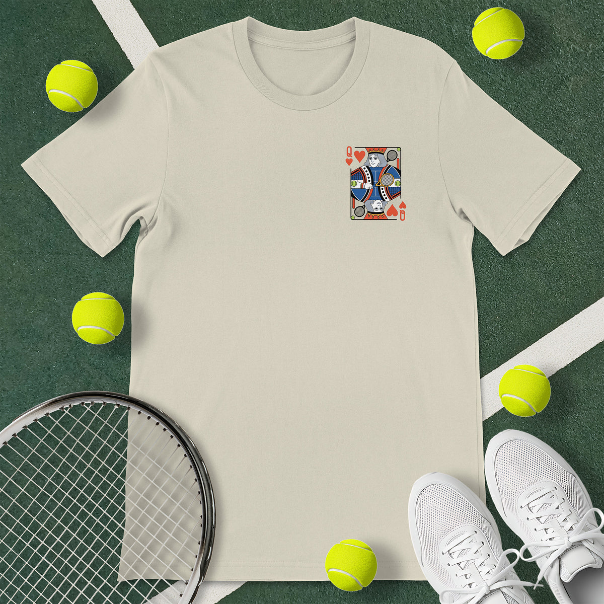 Queen Card Tennis T-Shirt