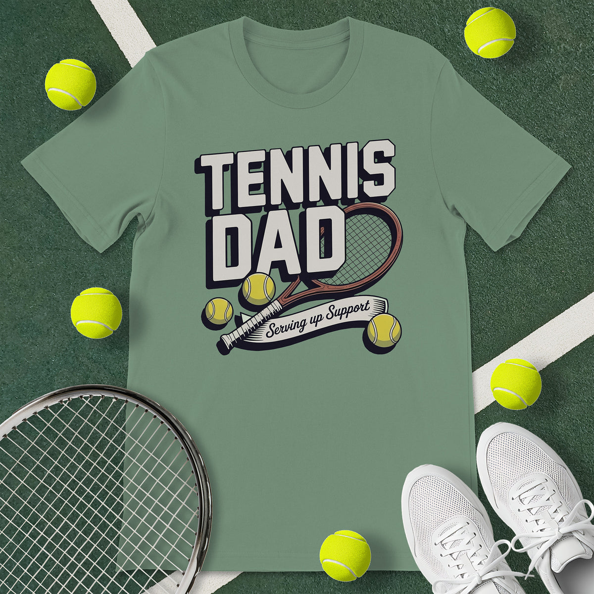 Tennis Dad Support T-Shirt