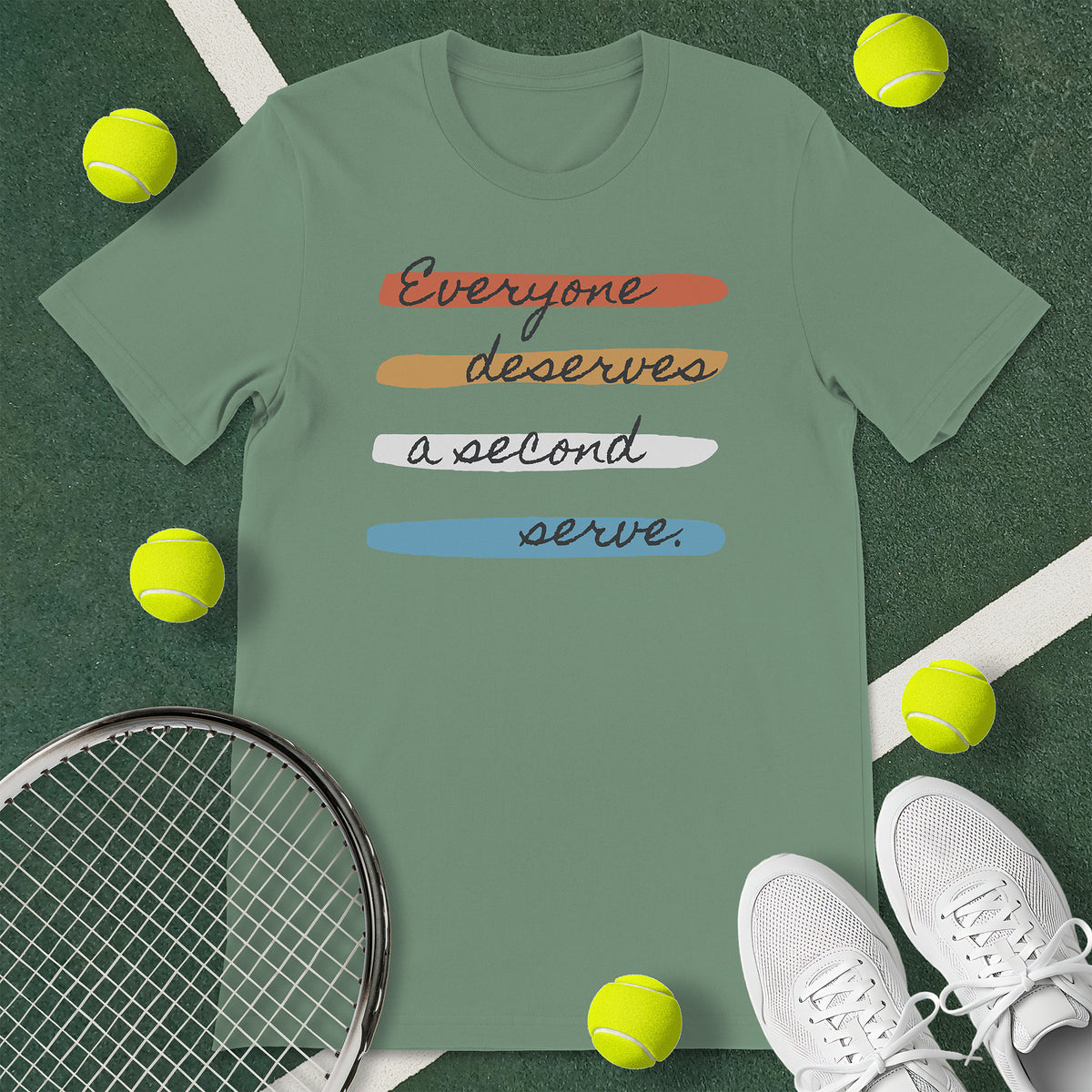 Everyone Deserves Second Serve Tennis T-Shirt