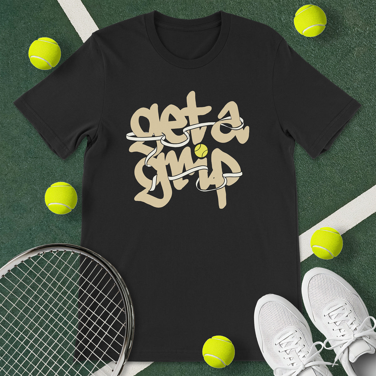 Get A Grip Tennis T-Shirt