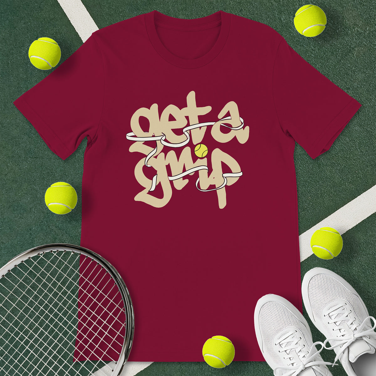 Get A Grip Tennis T-Shirt