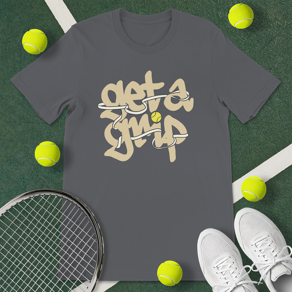Get A Grip Tennis T-Shirt