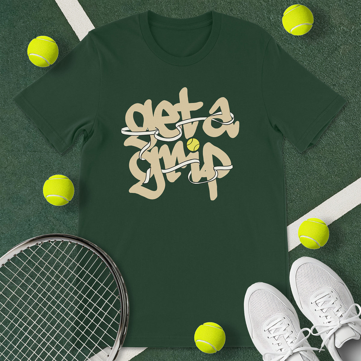 Get A Grip Tennis T-Shirt