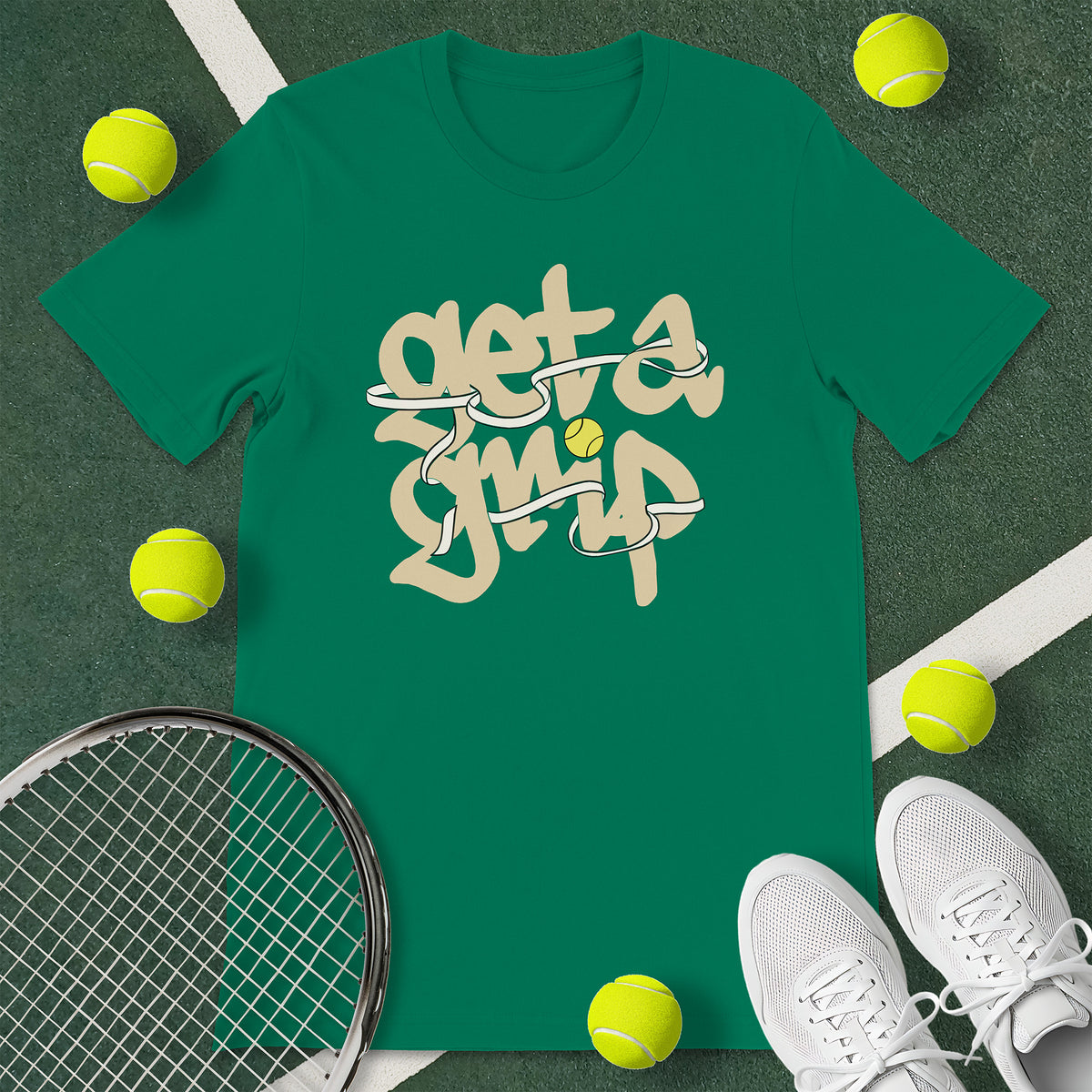 Get A Grip Tennis T-Shirt
