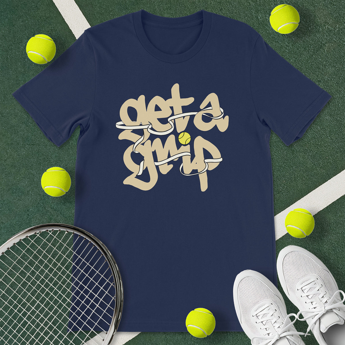 Get A Grip Tennis T-Shirt