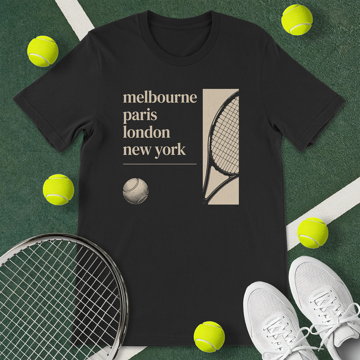 Grand Slam Cities Tennis T-Shirt