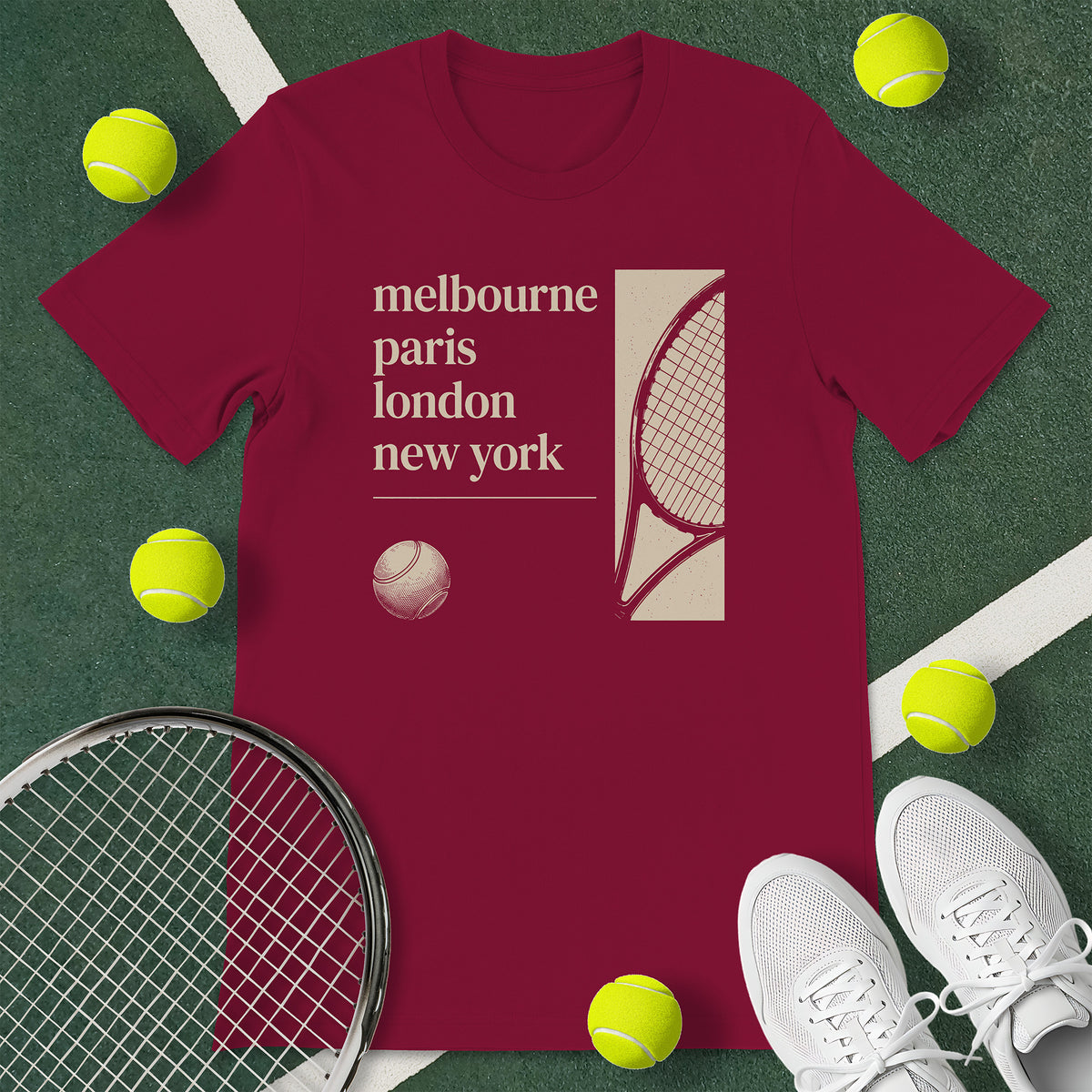 Grand Slam Cities Tennis T-Shirt