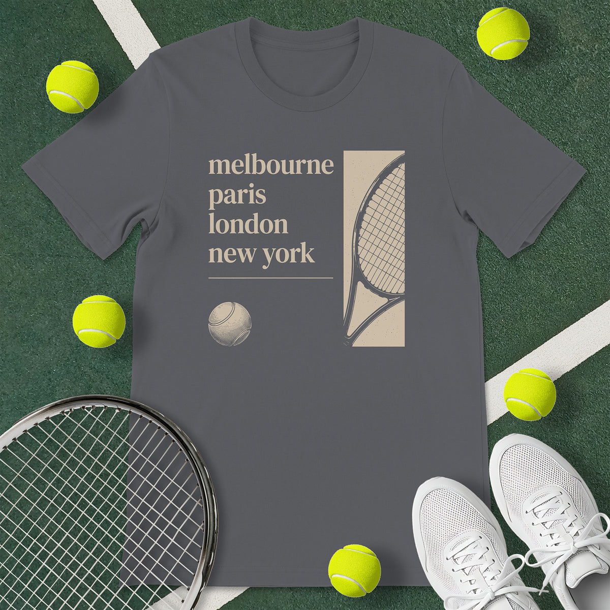 Grand Slam Cities Tennis T-Shirt