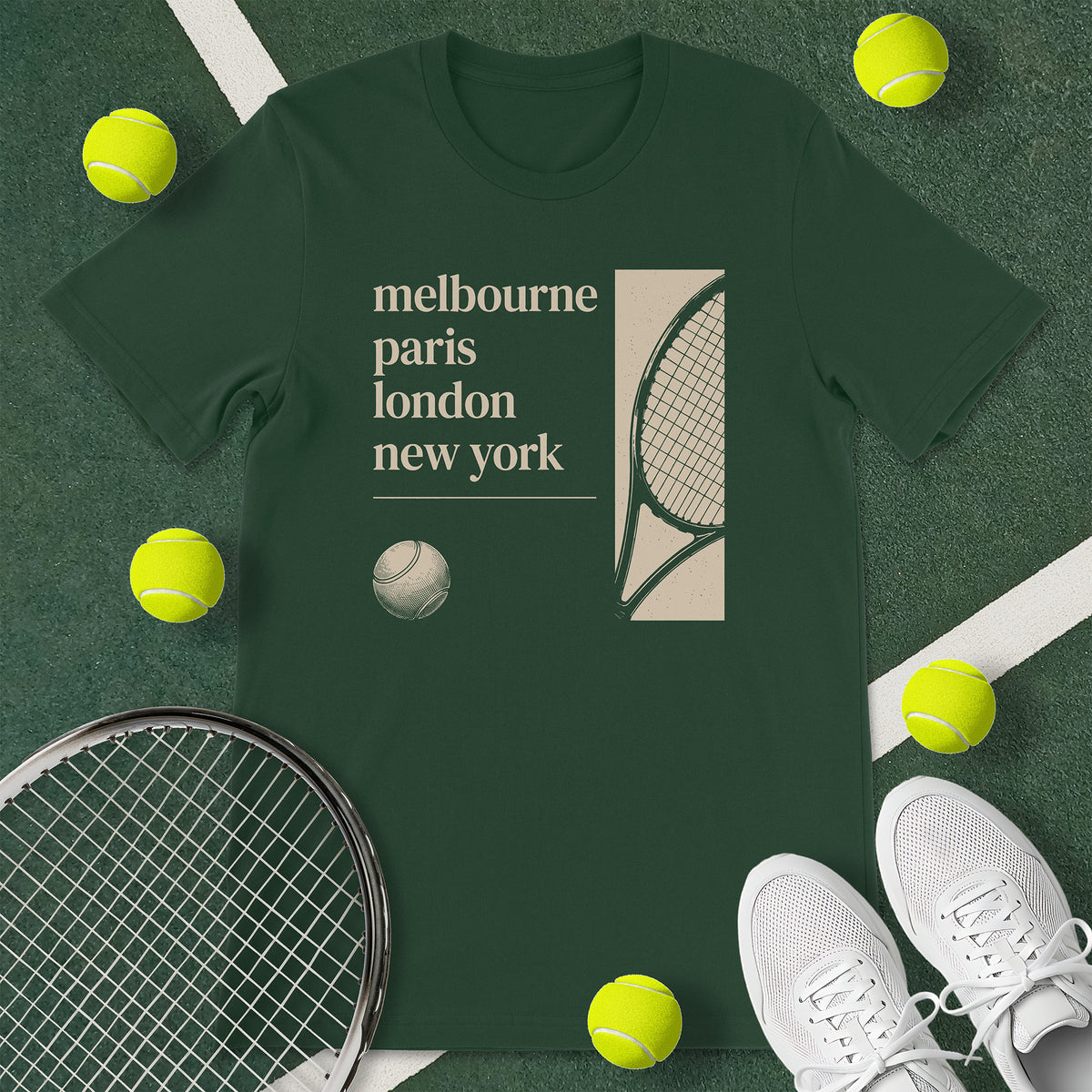Grand Slam Cities Tennis T-Shirt