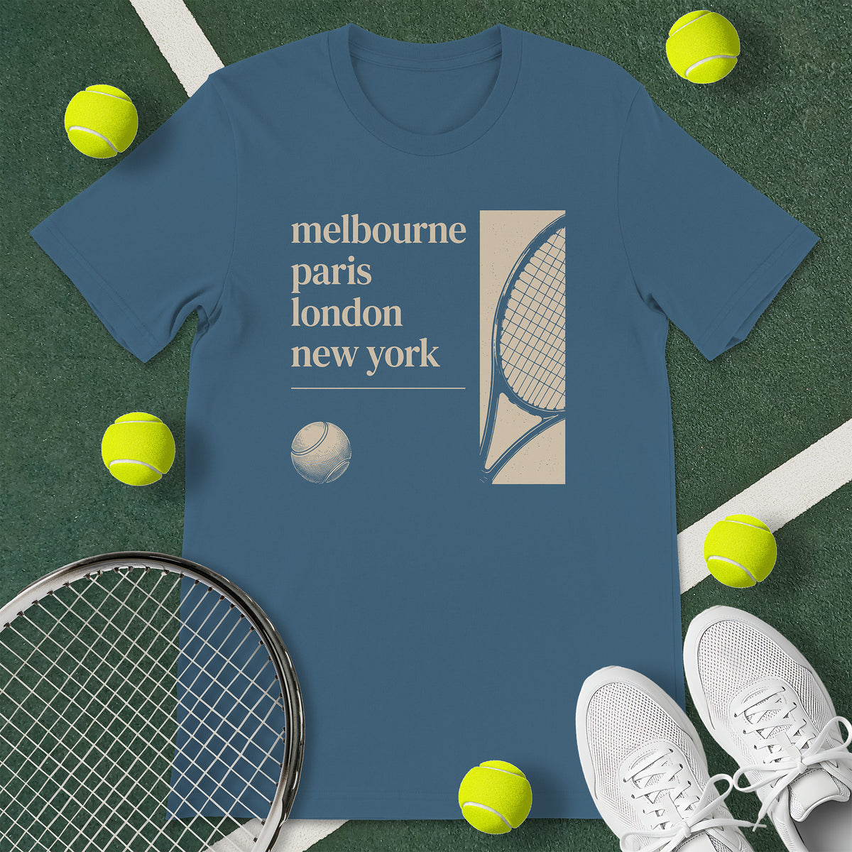 Grand Slam Cities Tennis T-Shirt