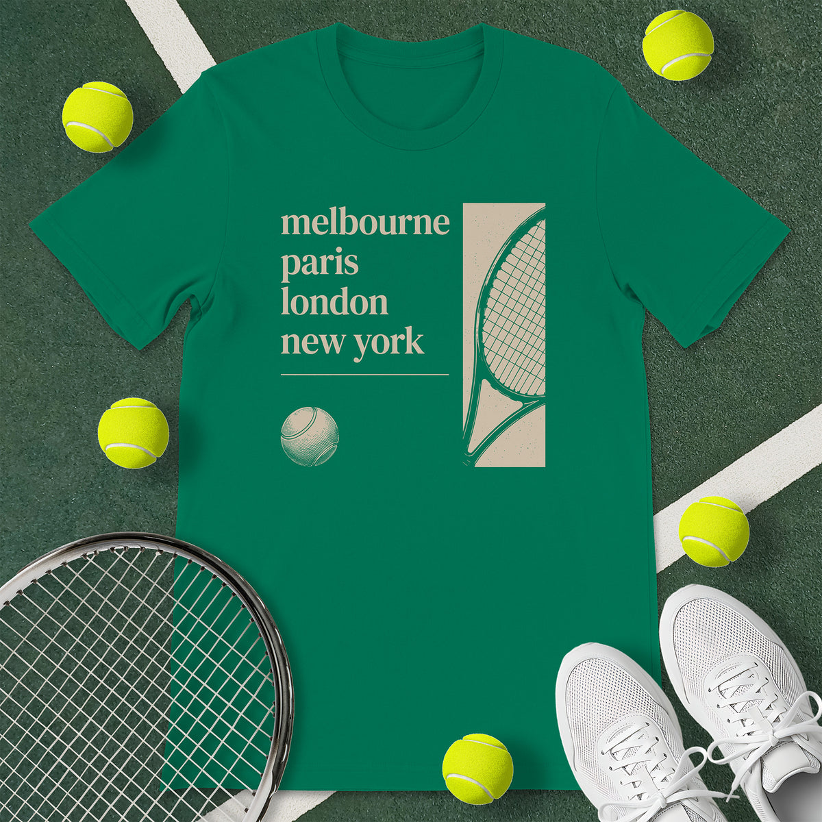 Grand Slam Cities Tennis T-Shirt