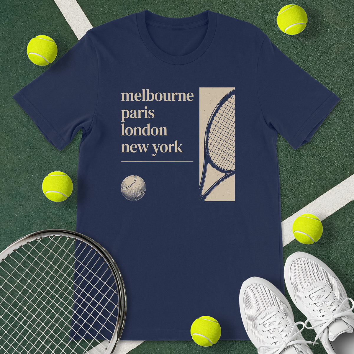 Grand Slam Cities Tennis T-Shirt