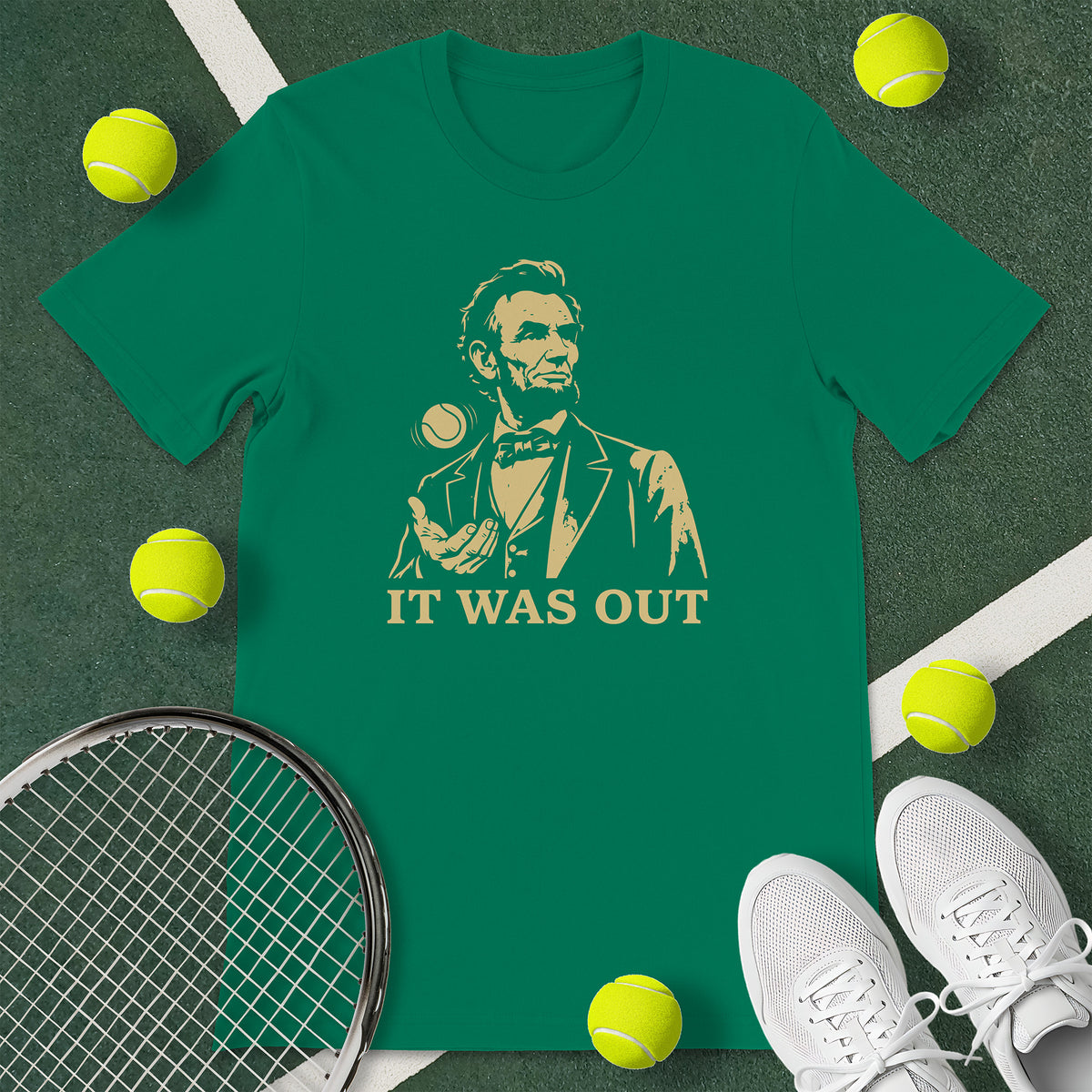 Honest Abe Lincoln Tennis T-Shirt