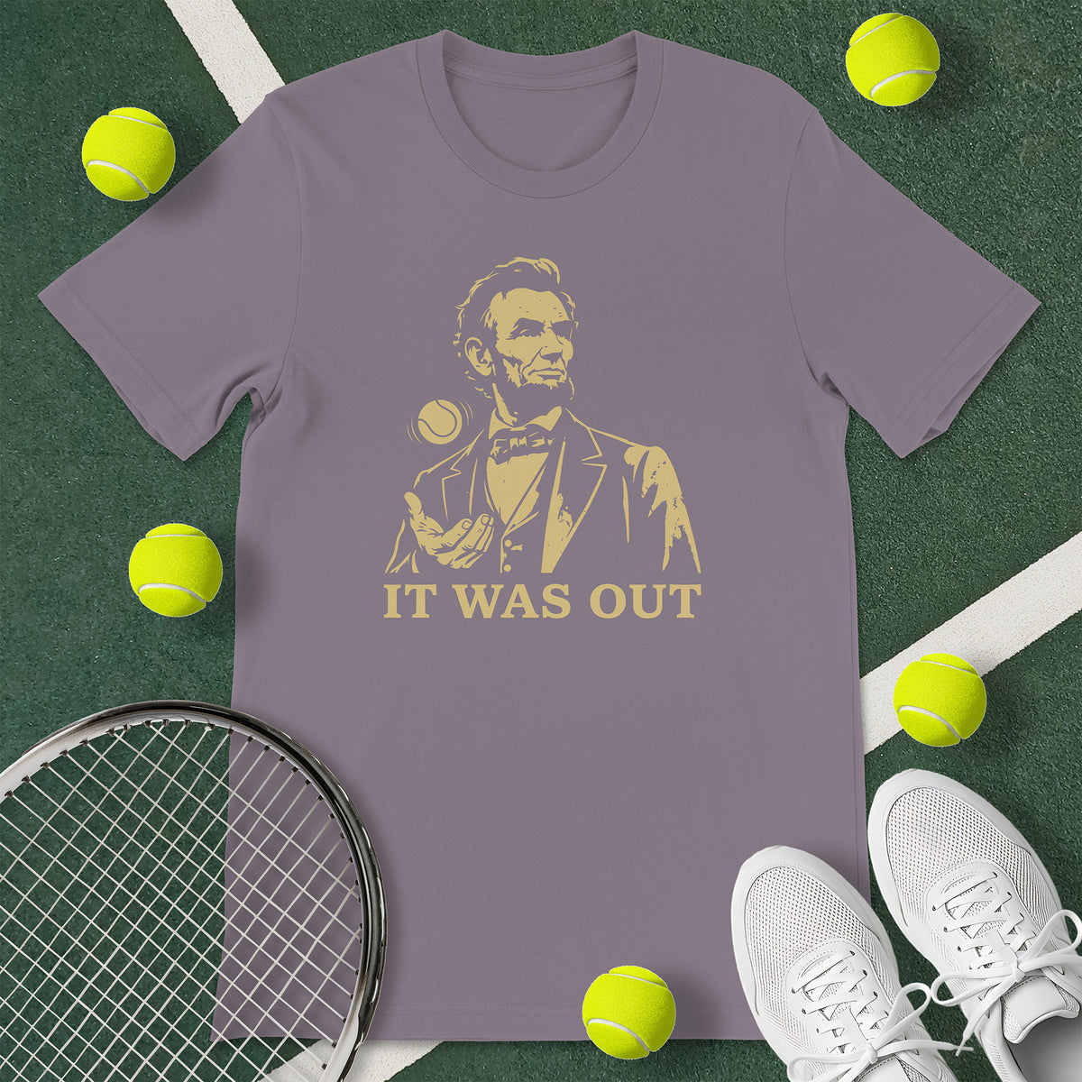 Honest Abe Lincoln Tennis T-Shirt