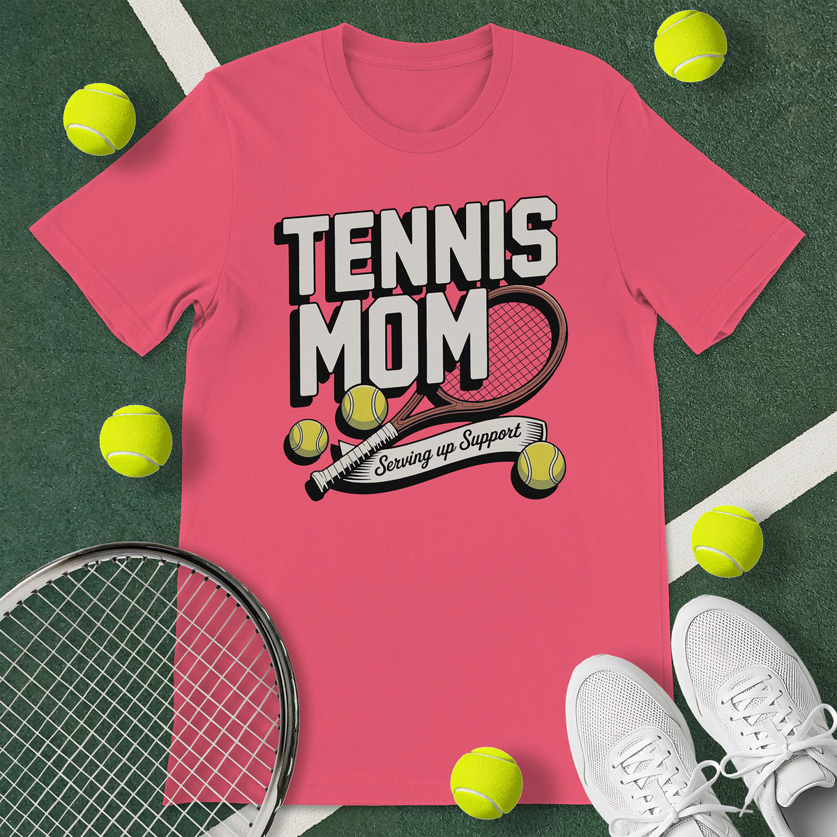Tennis Mom Support T-Shirt