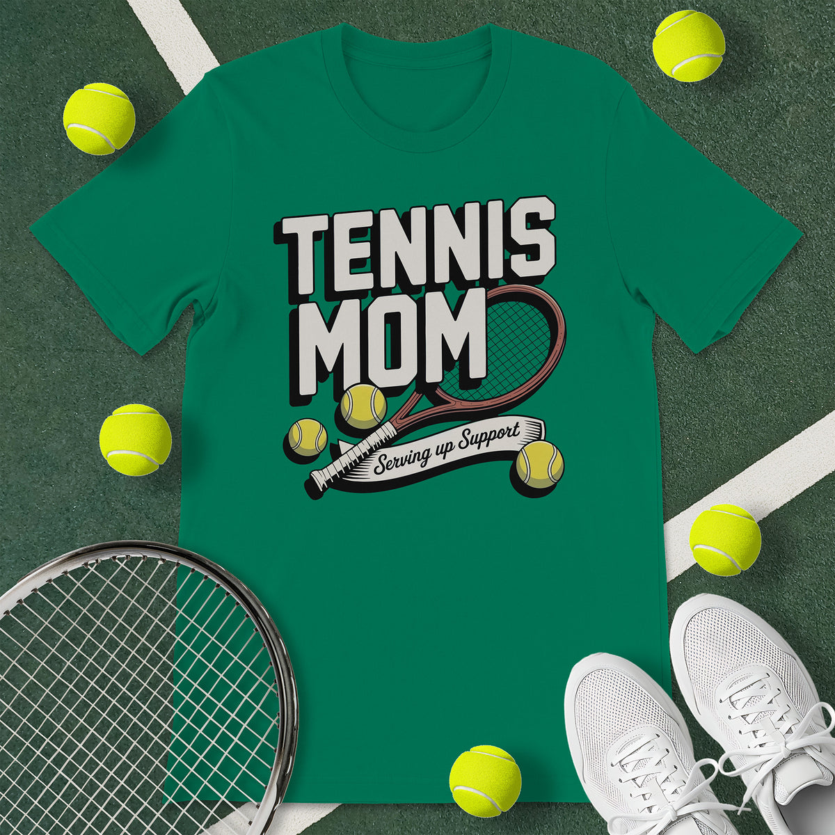 Tennis Mom Support T-Shirt