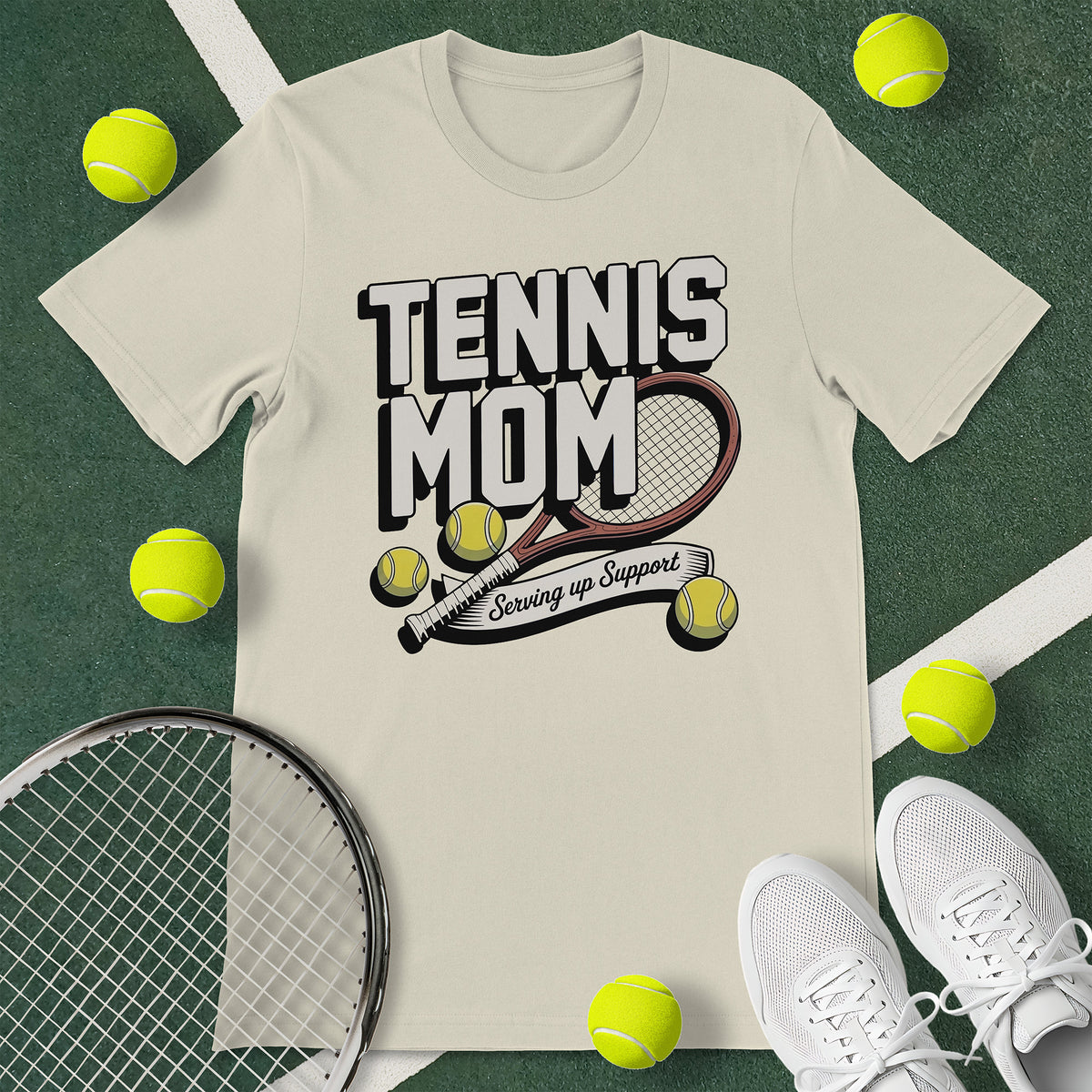 Tennis Mom Support T-Shirt