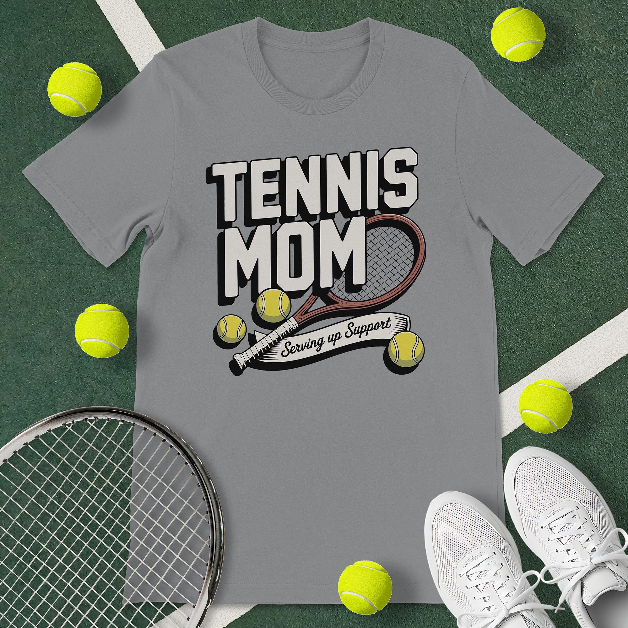 Tennis Mom Support T-Shirt