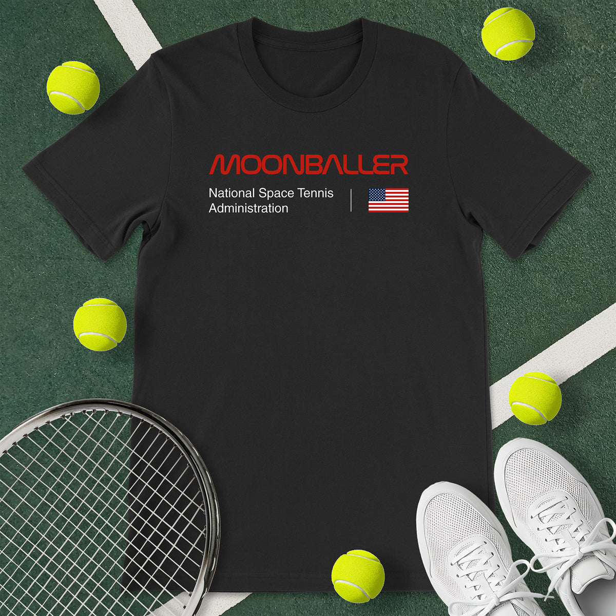 Moonballer USA Tennis T-Shirt