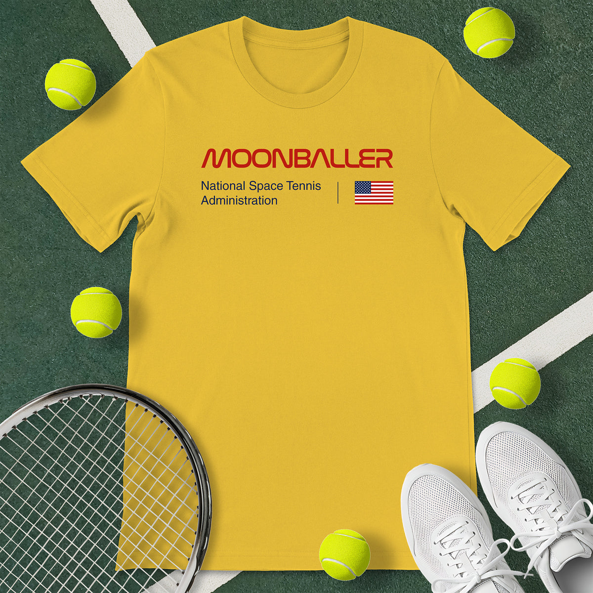 Moonballer USA Tennis T-Shirt