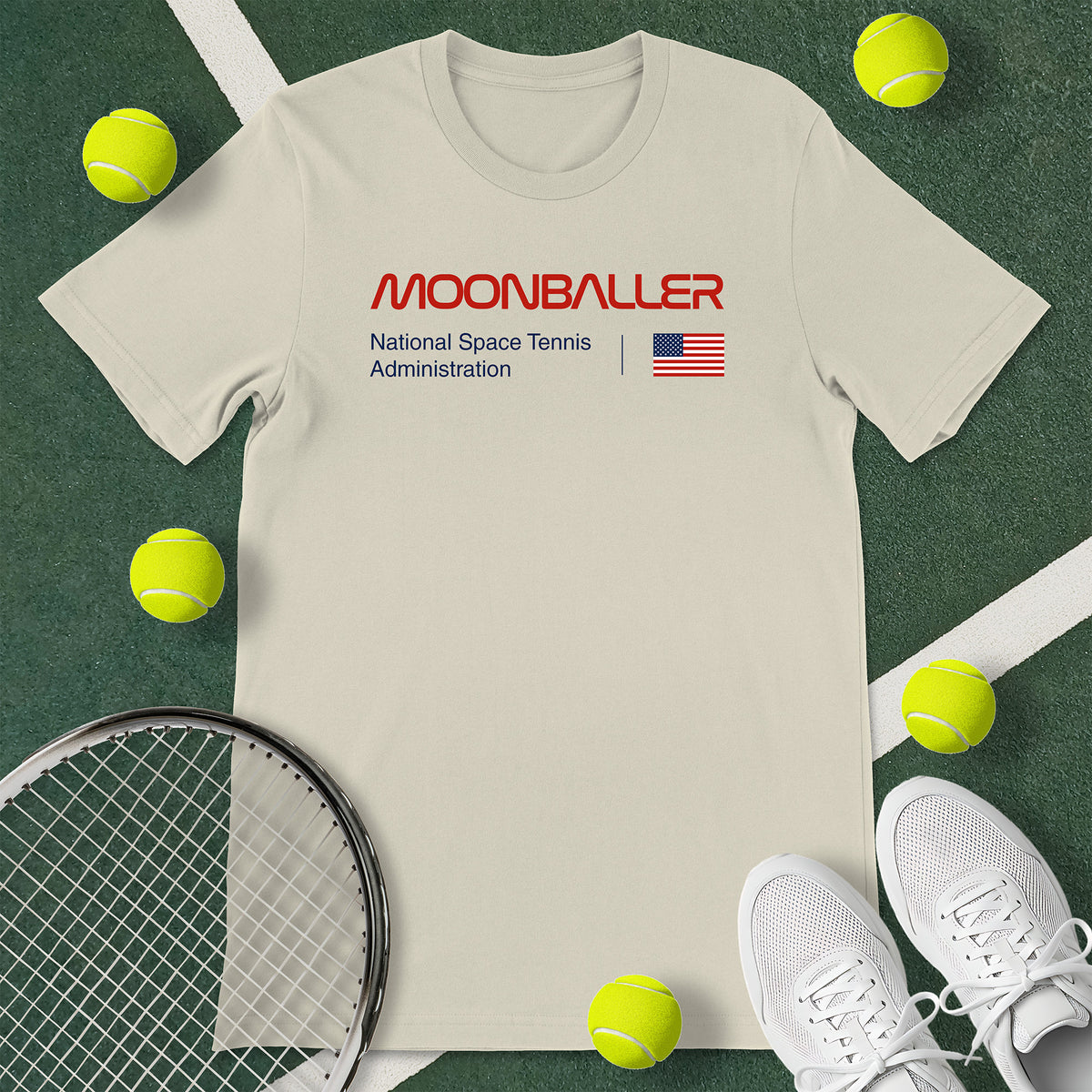 Moonballer USA Tennis T-Shirt