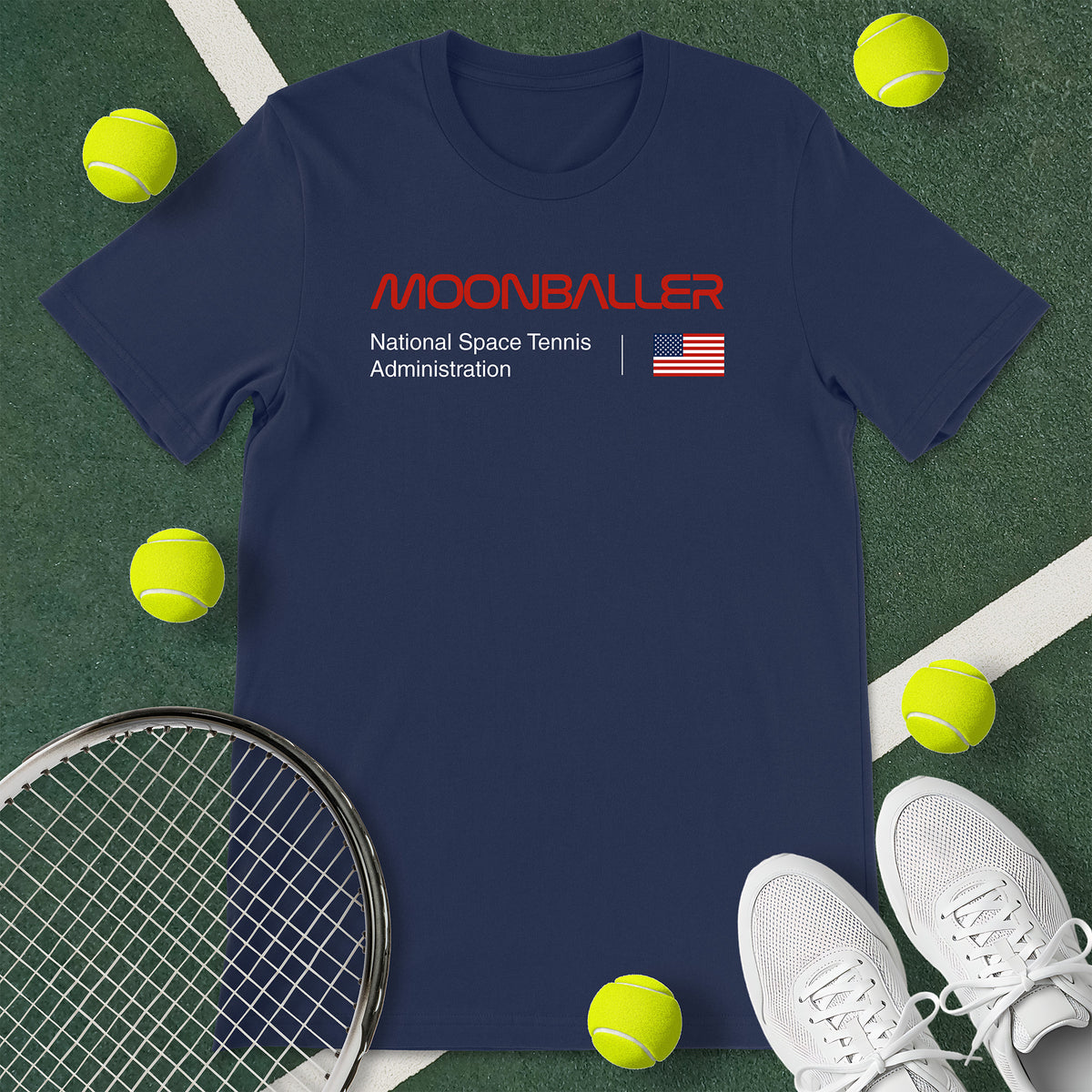 Moonballer USA Tennis T-Shirt