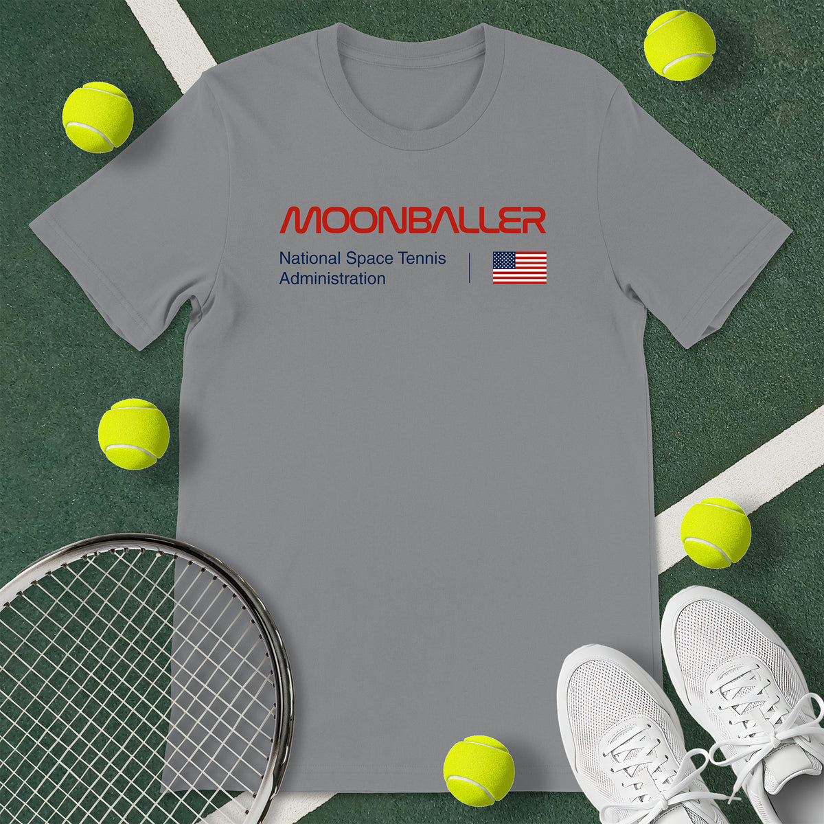 Moonballer USA Tennis T-Shirt
