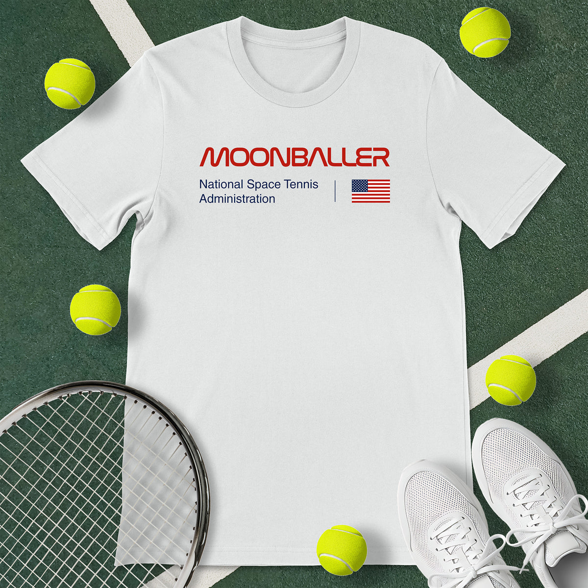 Moonballer USA Tennis T-Shirt