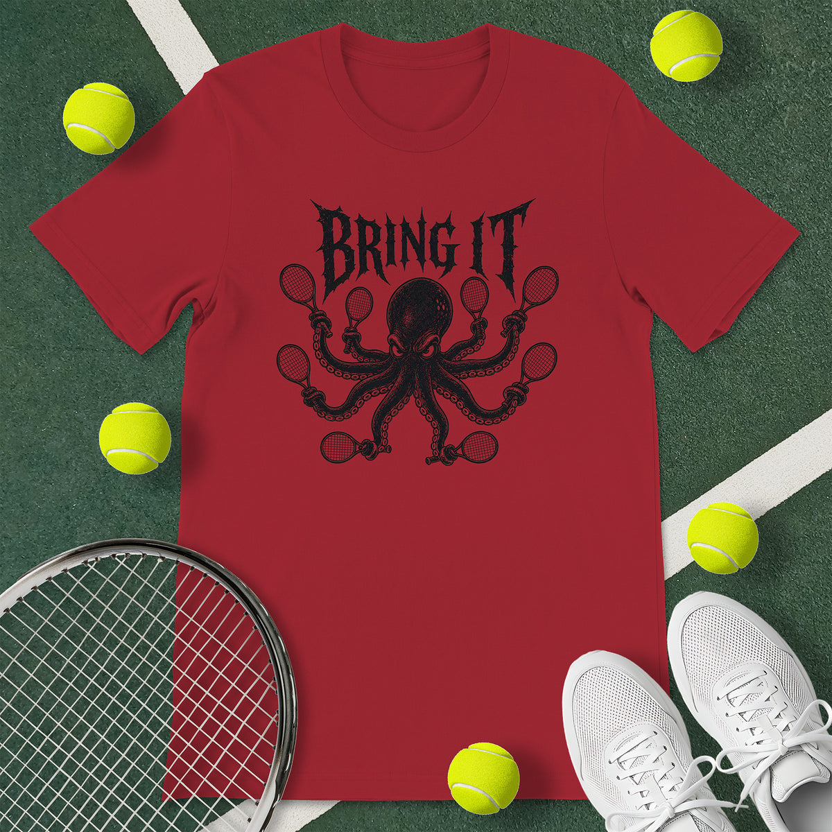 Octopus Tennis T-Shirt