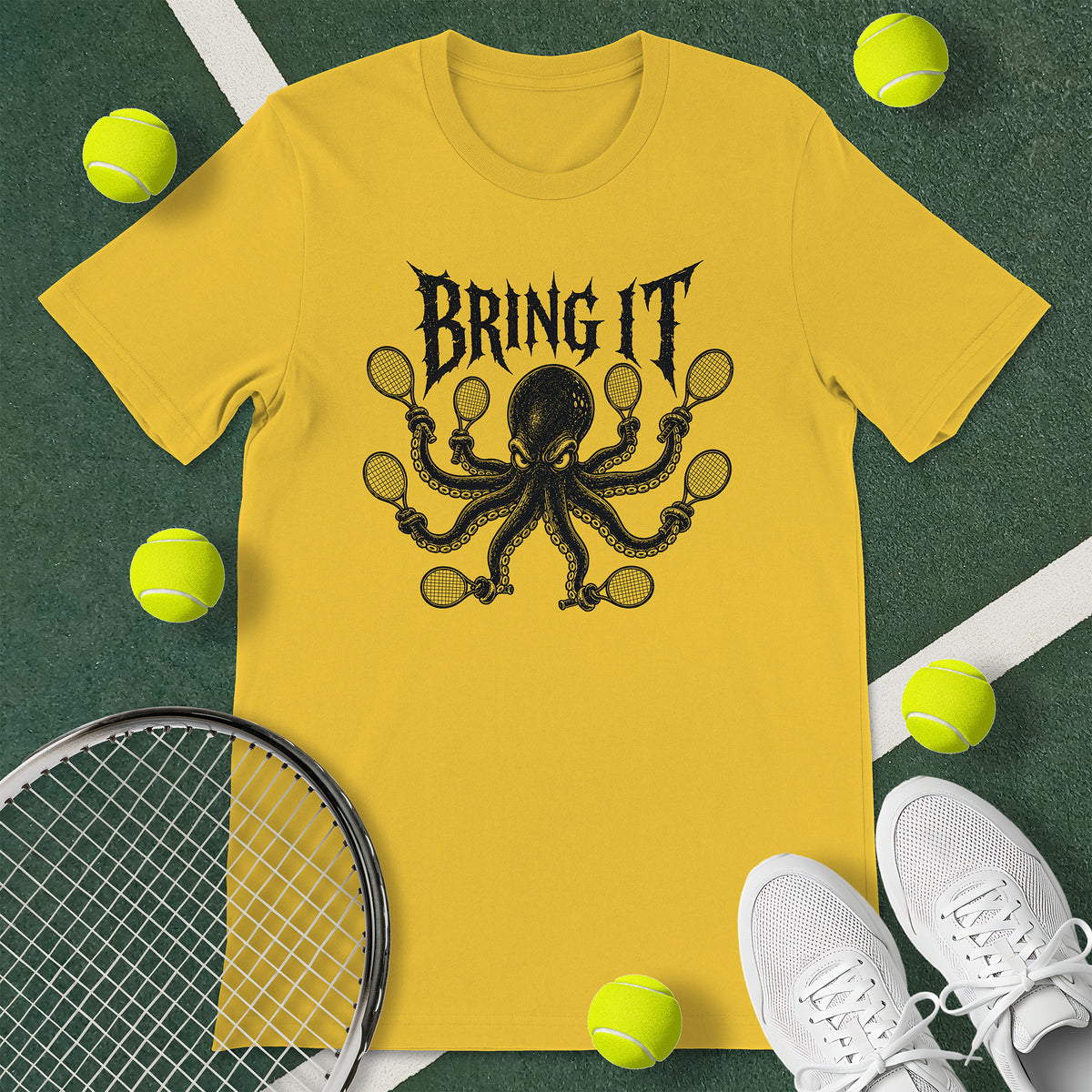 Octopus Tennis T-Shirt