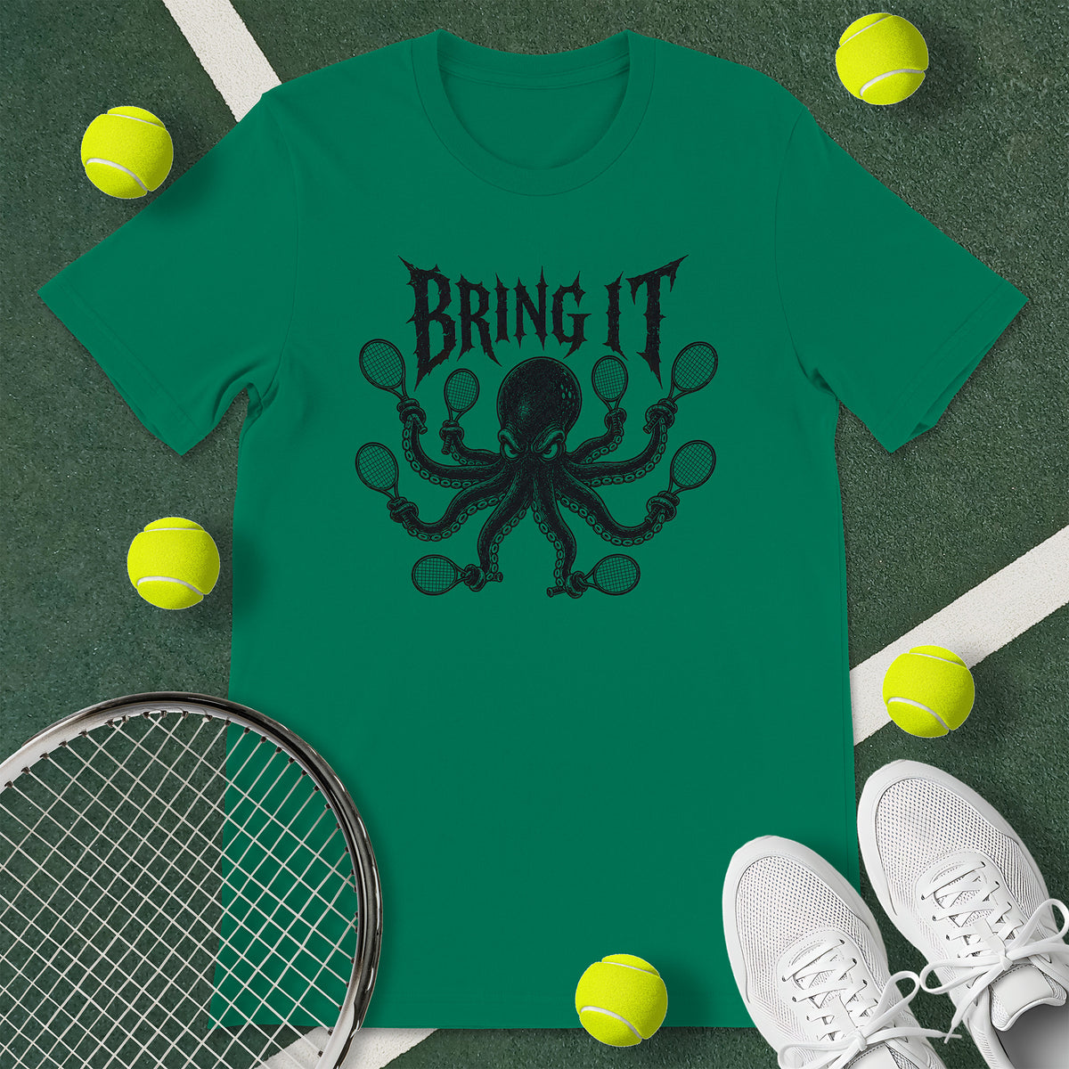 Octopus Tennis T-Shirt