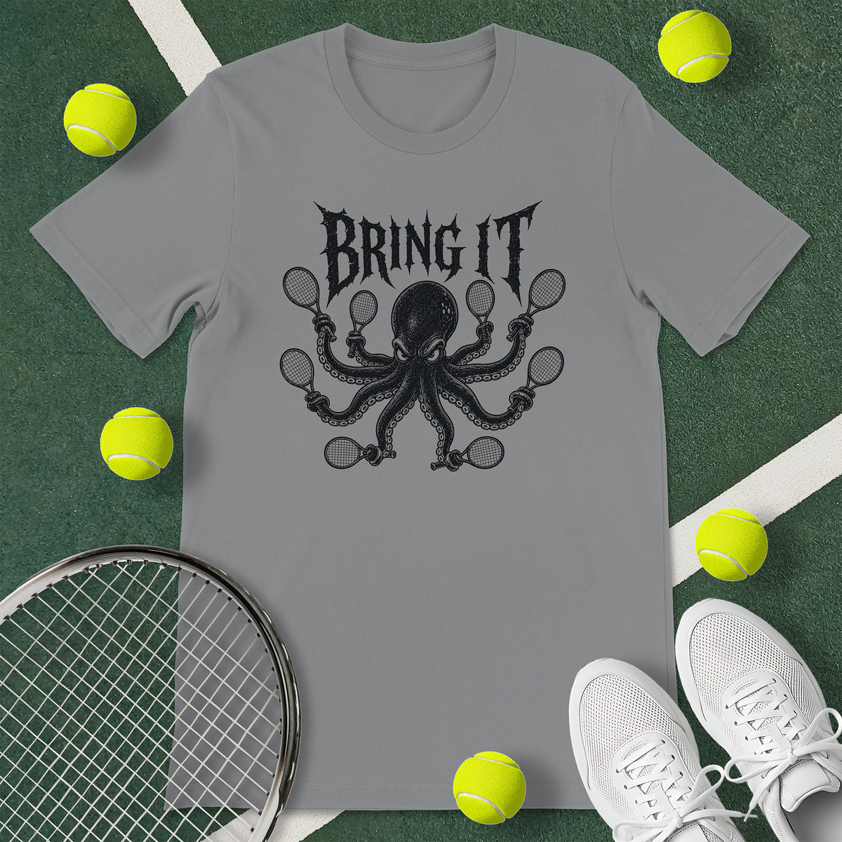 Octopus Tennis T-Shirt