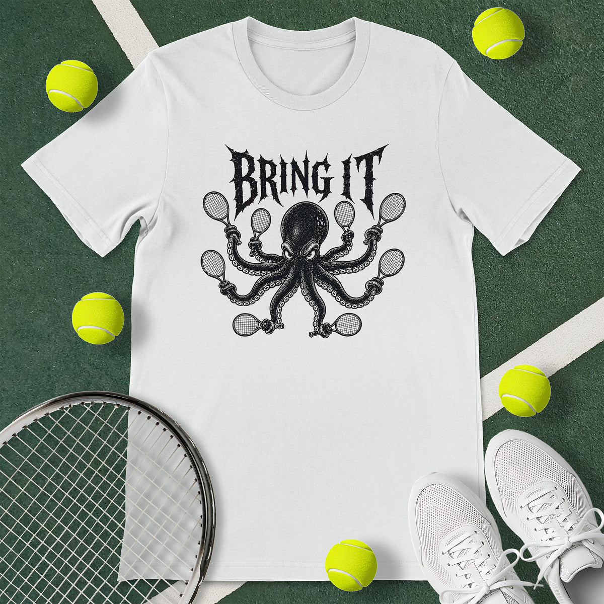 Octopus Tennis T-Shirt