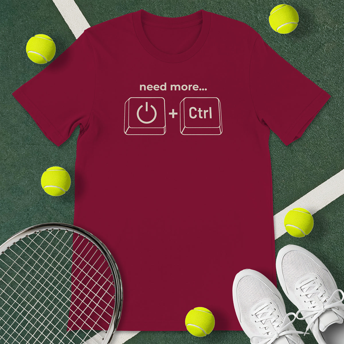 Need Power & Control Tennis T-Shirt