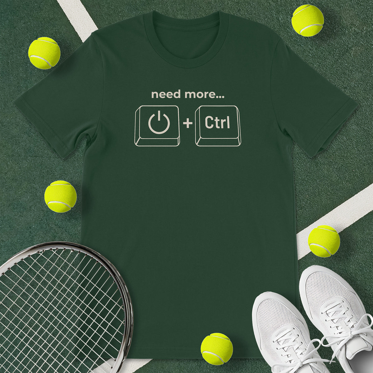 Need Power & Control Tennis T-Shirt
