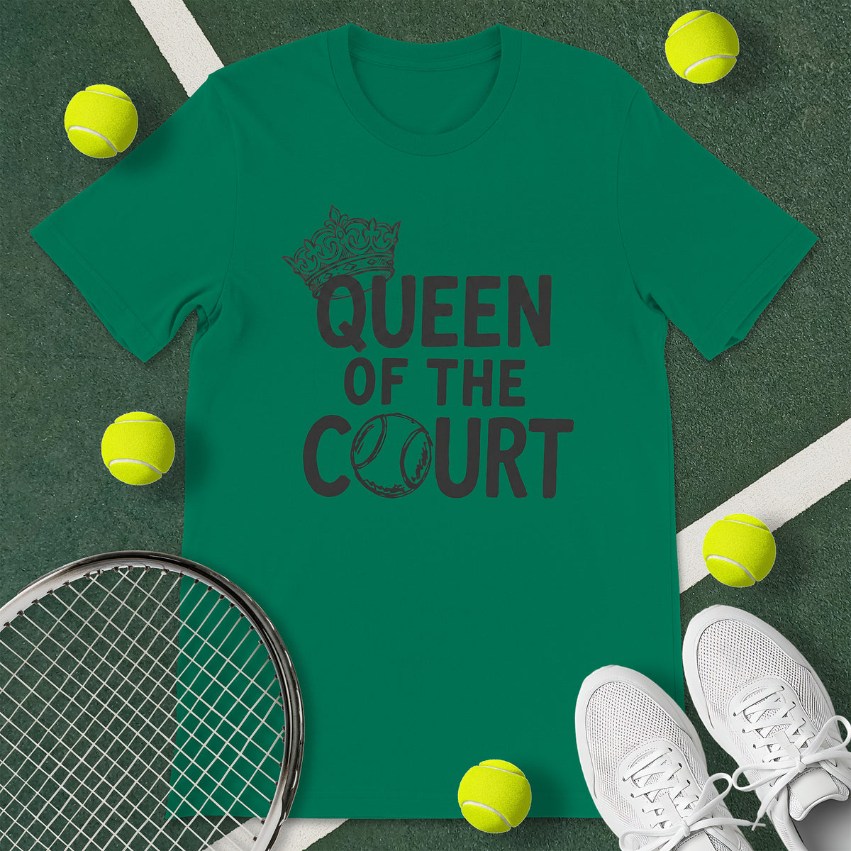 Queen Of The Court Tennis T-Shirt