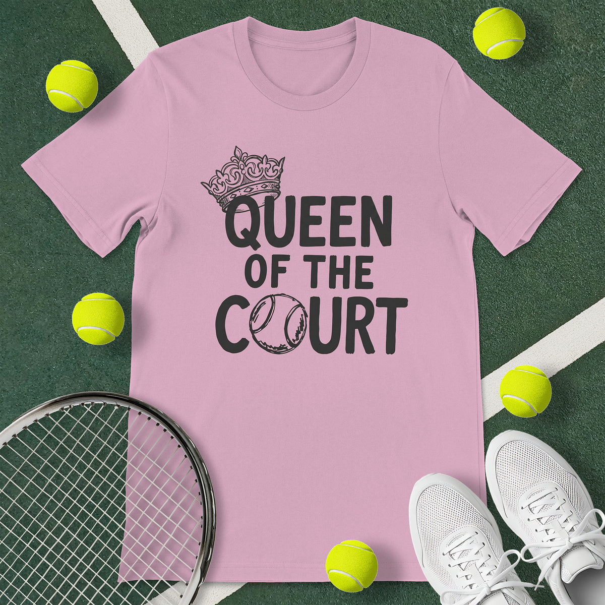 Queen Of The Court Tennis T-Shirt