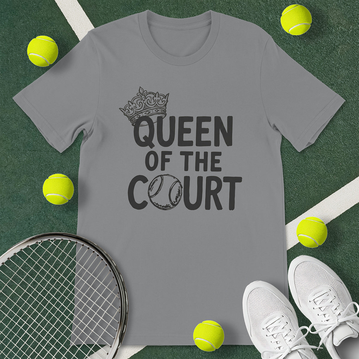 Queen Of The Court Tennis T-Shirt