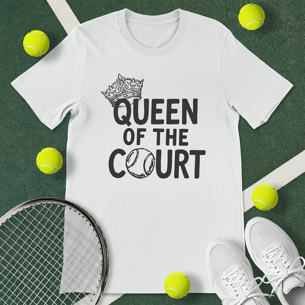 Queen Of The Court Tennis T-Shirt