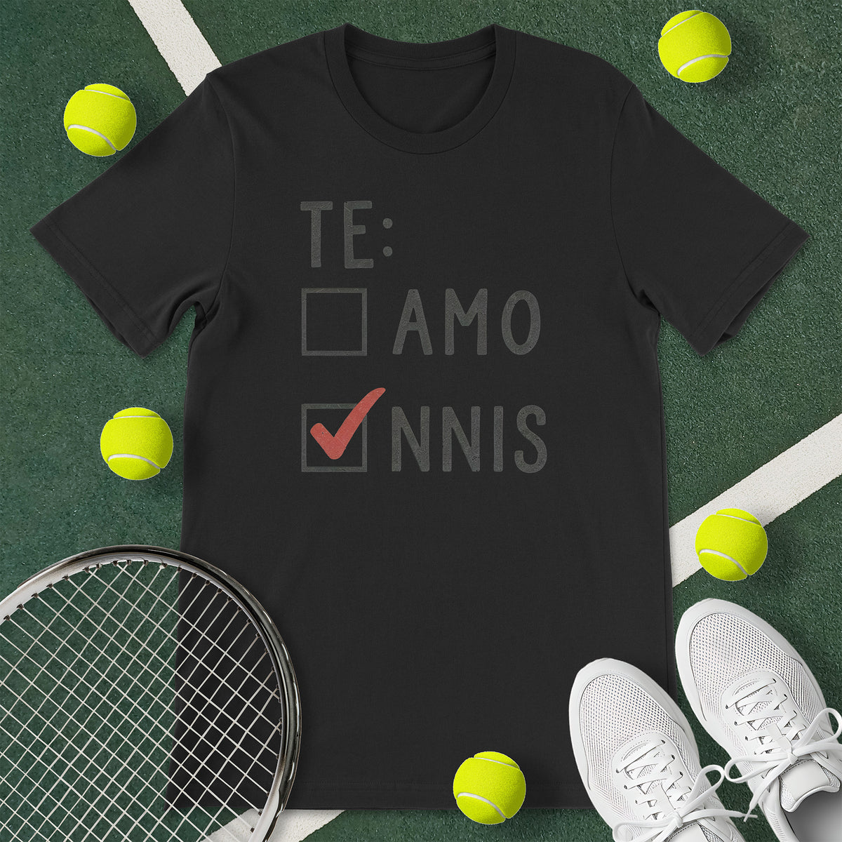 Te Amo Tennis T-Shirt