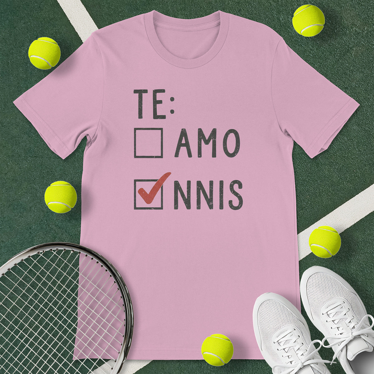 Te Amo Tennis T-Shirt
