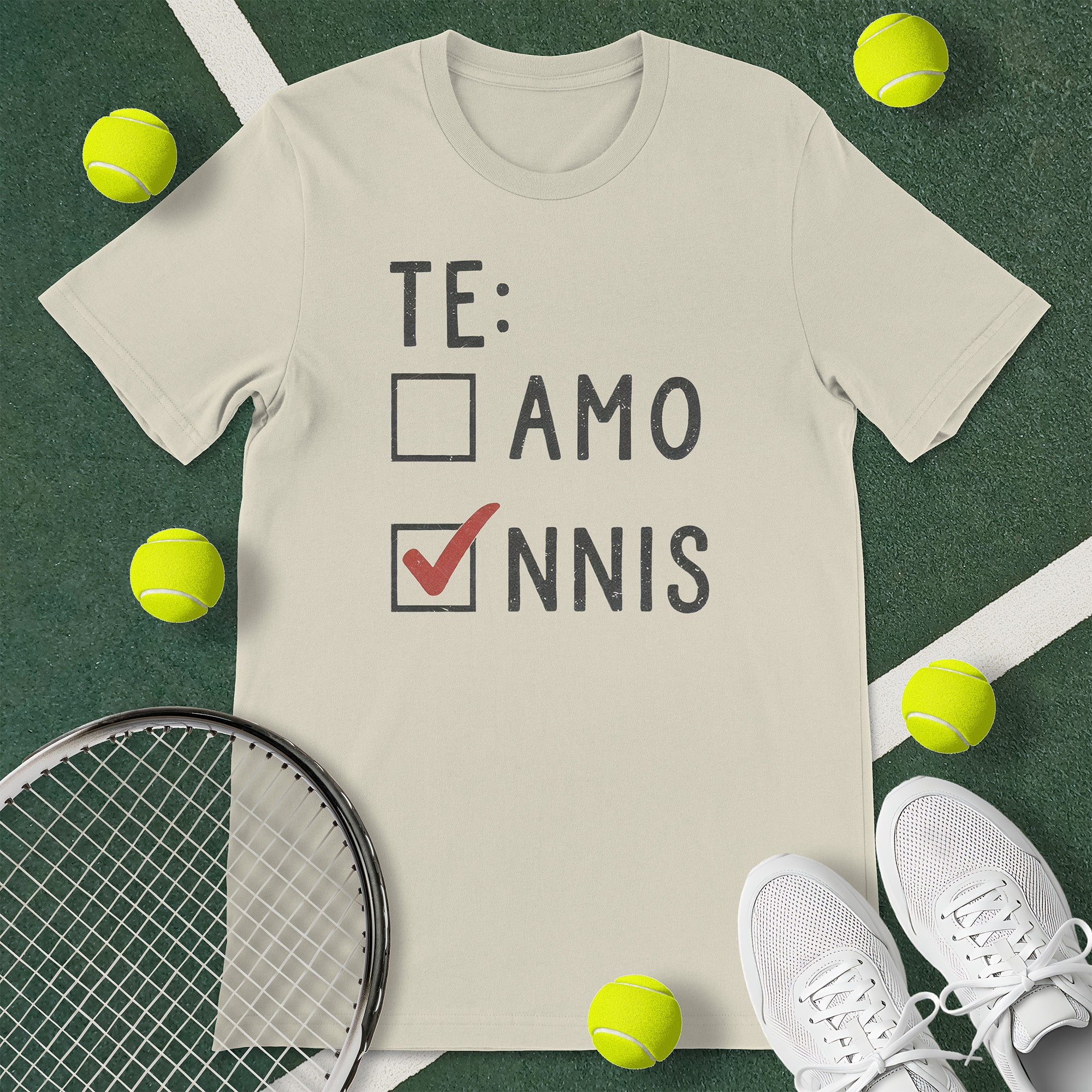 Te Amo Tennis T-Shirt