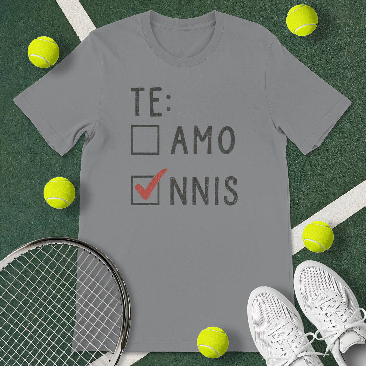 Te Amo Tennis T-Shirt